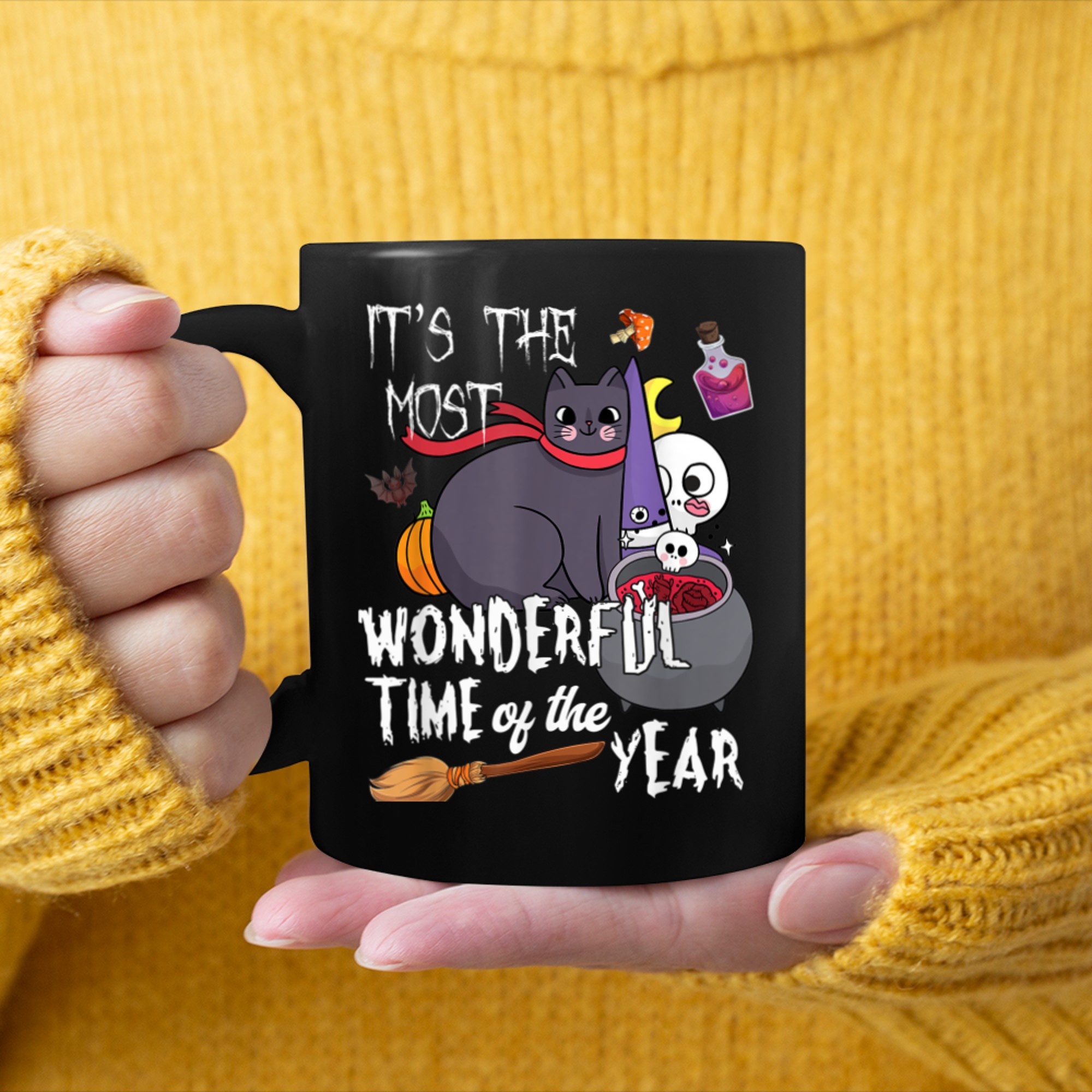 It's The Most Wonderful Time Of The Year Halloween (21) mug black