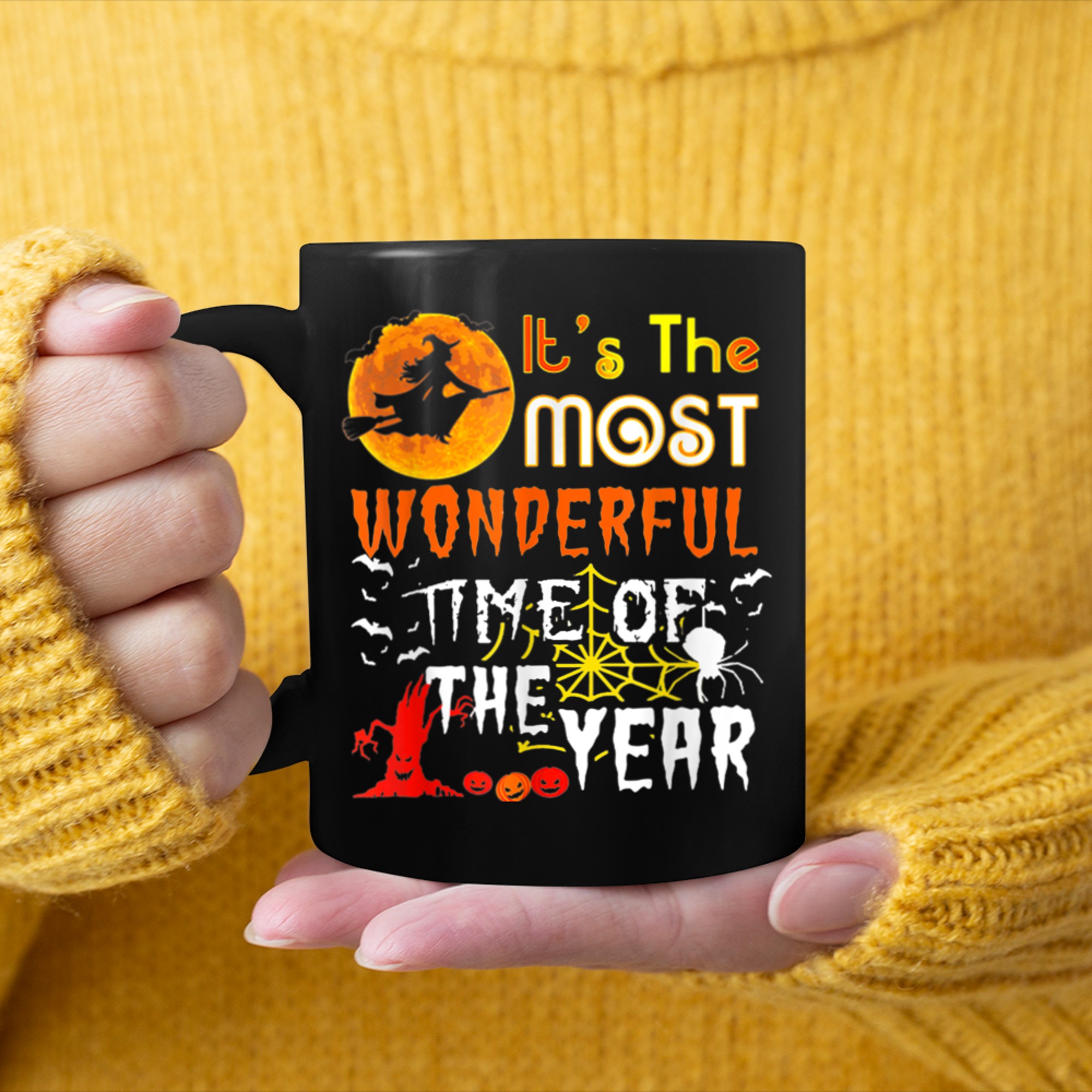 It's The Most Wonderful Time Of The Year Halloween (5) mug black