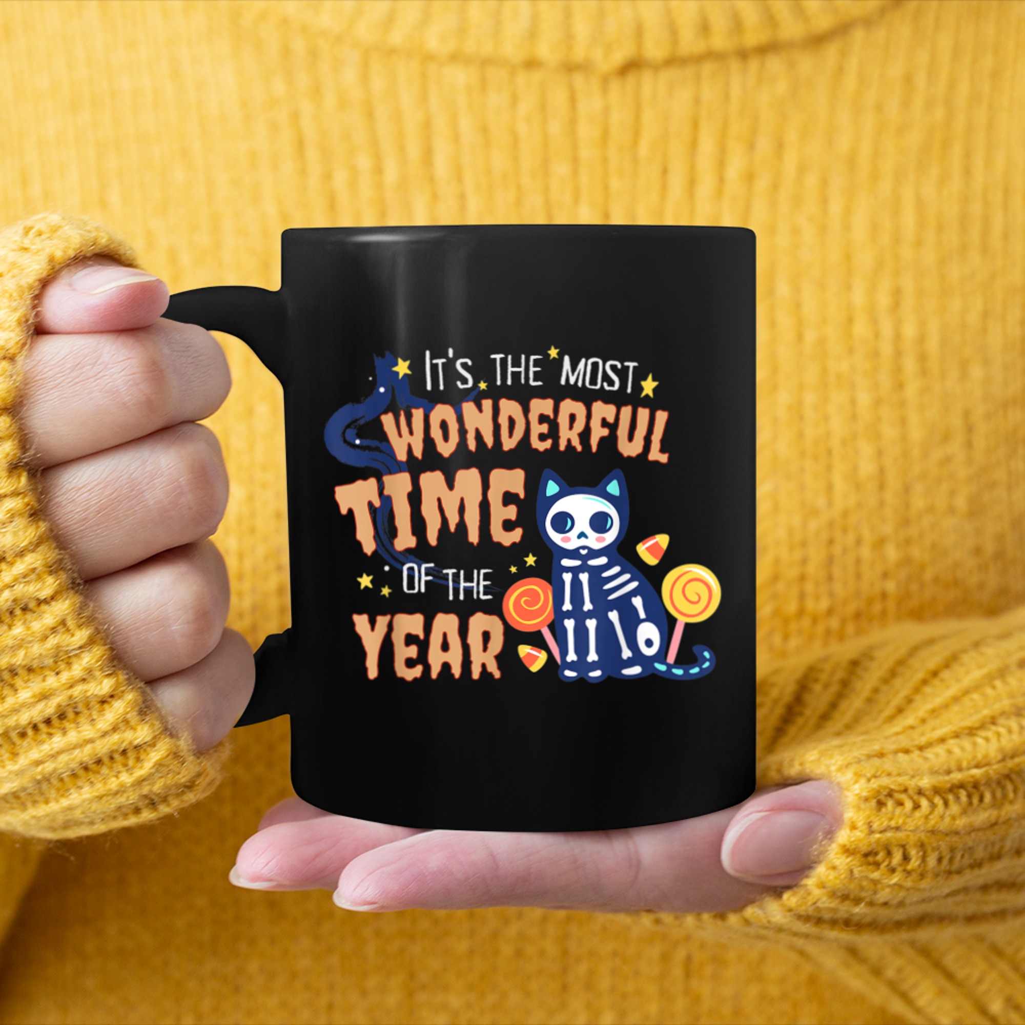 It's The Most Wonderful Time Of The Year Halloween Cool (1) mug black