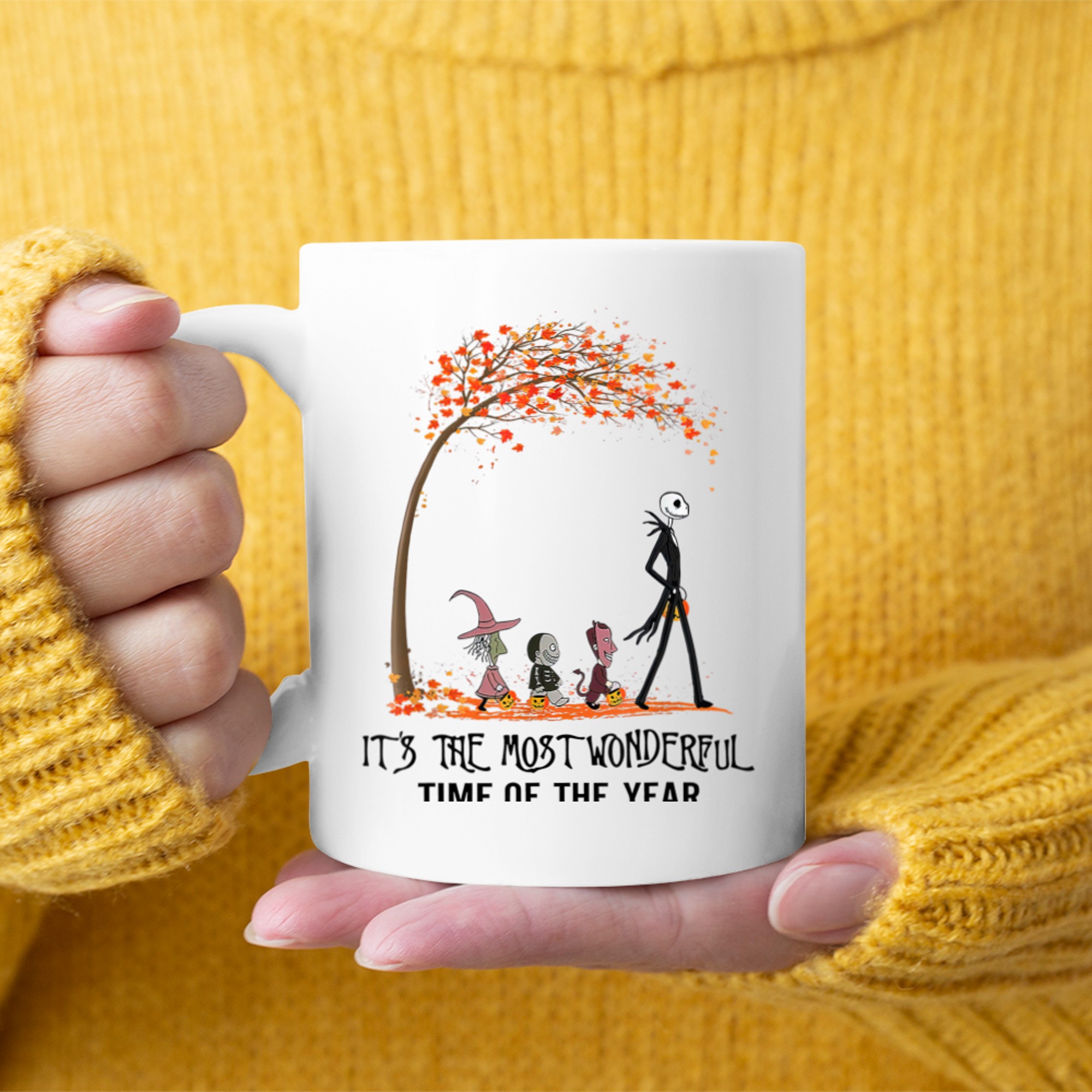 It's the most wonderful time of the year halloween shirt (1) mug white