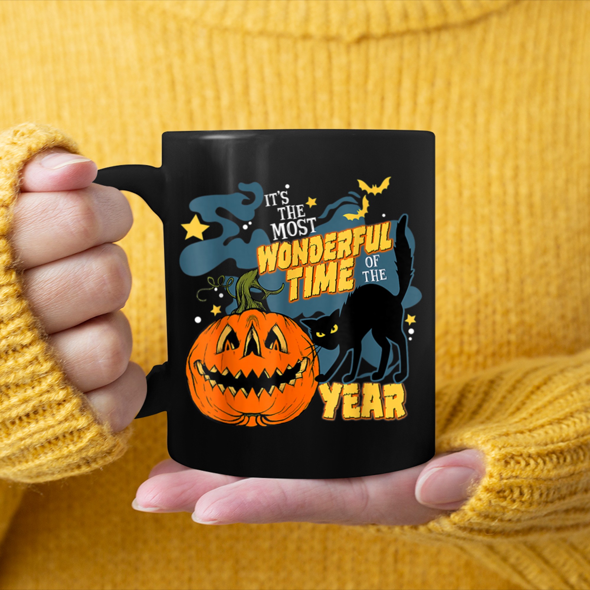 It's the Most Wonderful Time of the Year Halloween Tee (1) mug black