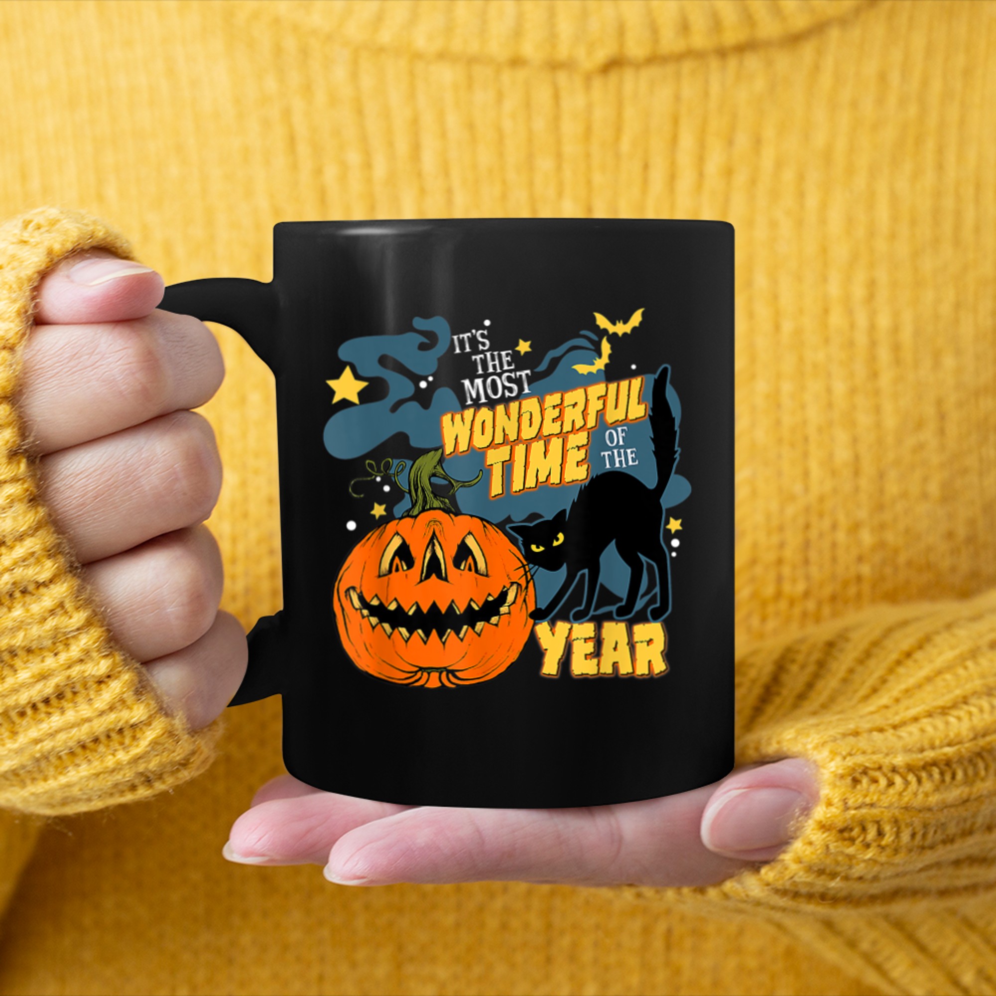 It's The Most Wonderful Time Of The Year Halloween Tee (2) mug black