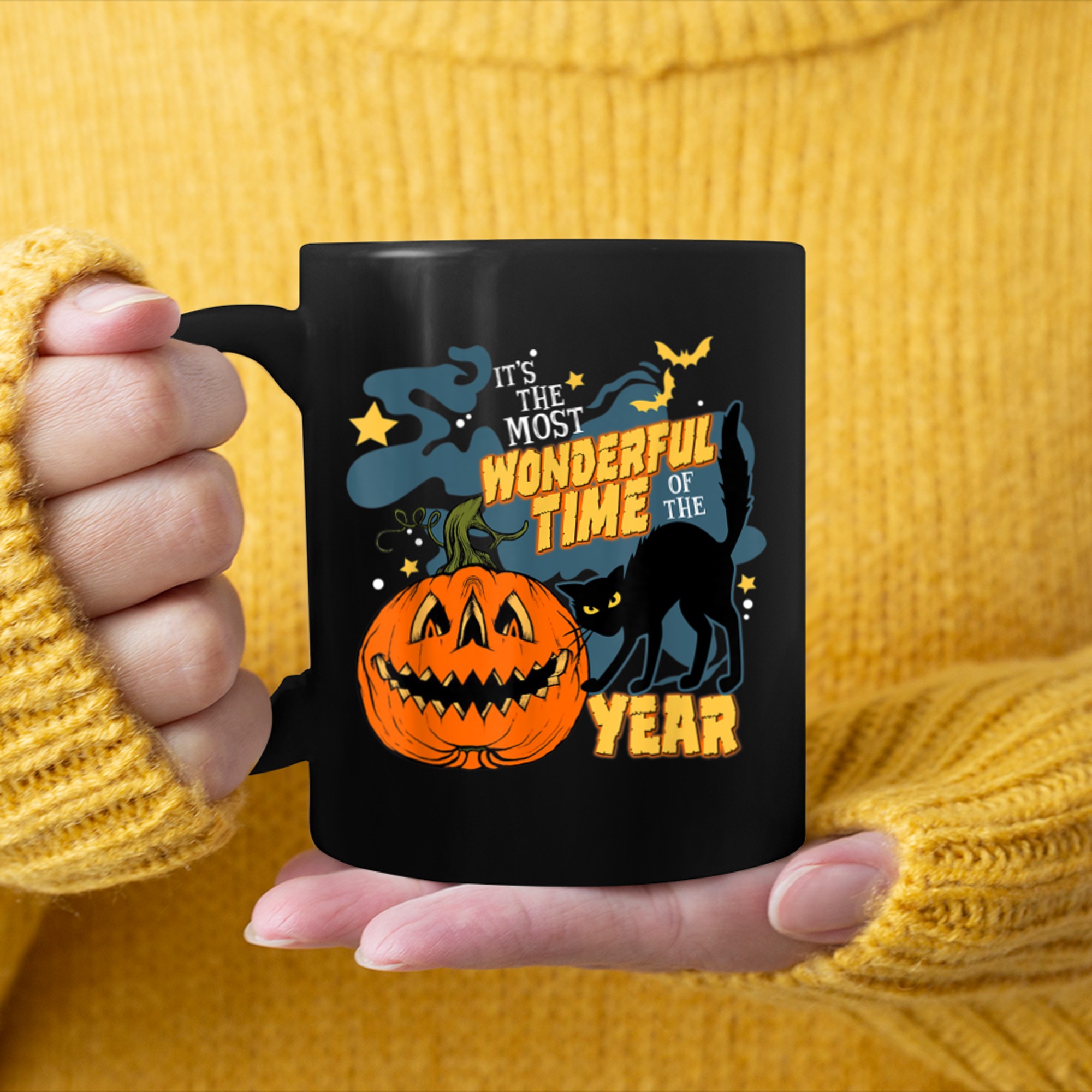 It's the Most Wonderful Time of the Year Halloween Tee (3) mug black