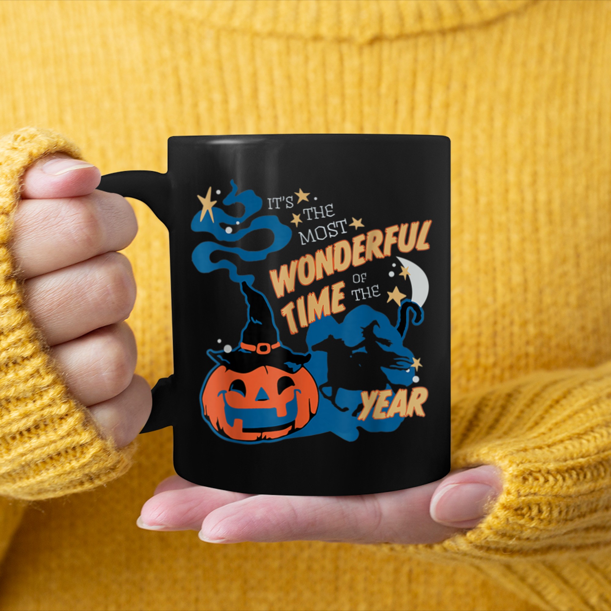 It's The Most Wonderful Time Of The Year Horse Halloween mug black