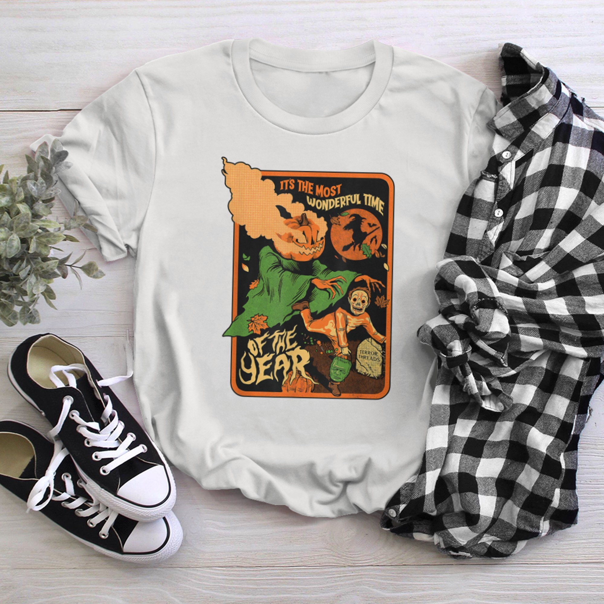 It's The Most Wonderful Time Of The Year, Vintage Halloween t-shirt White