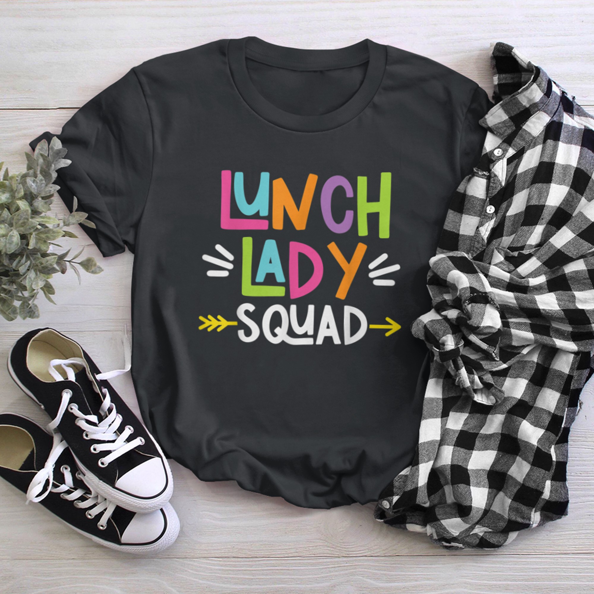 Lunch Lady Squad Cafeteria Crew Lunch Lady Life (5) t-shirt black