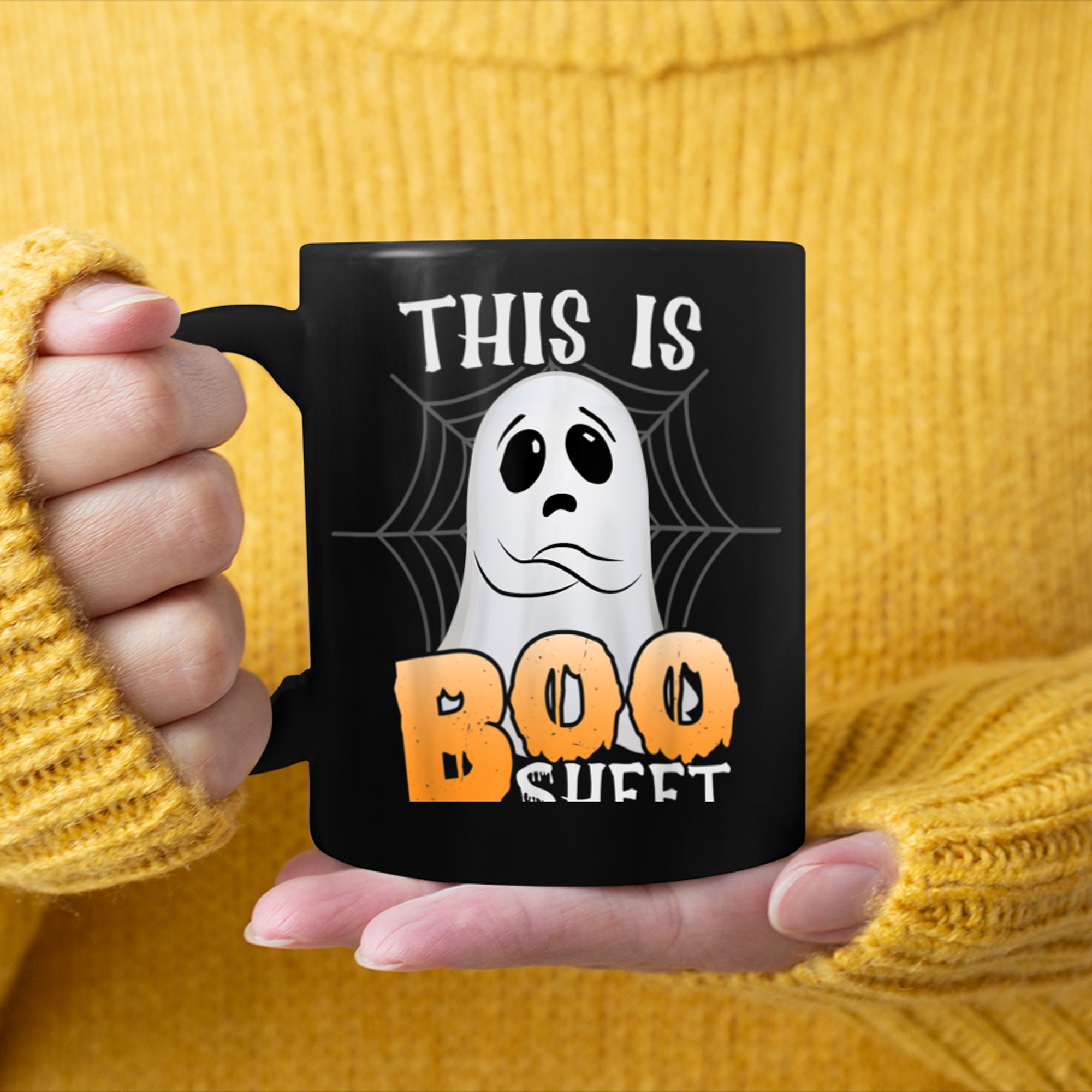 This is boo sheet (4) mug black