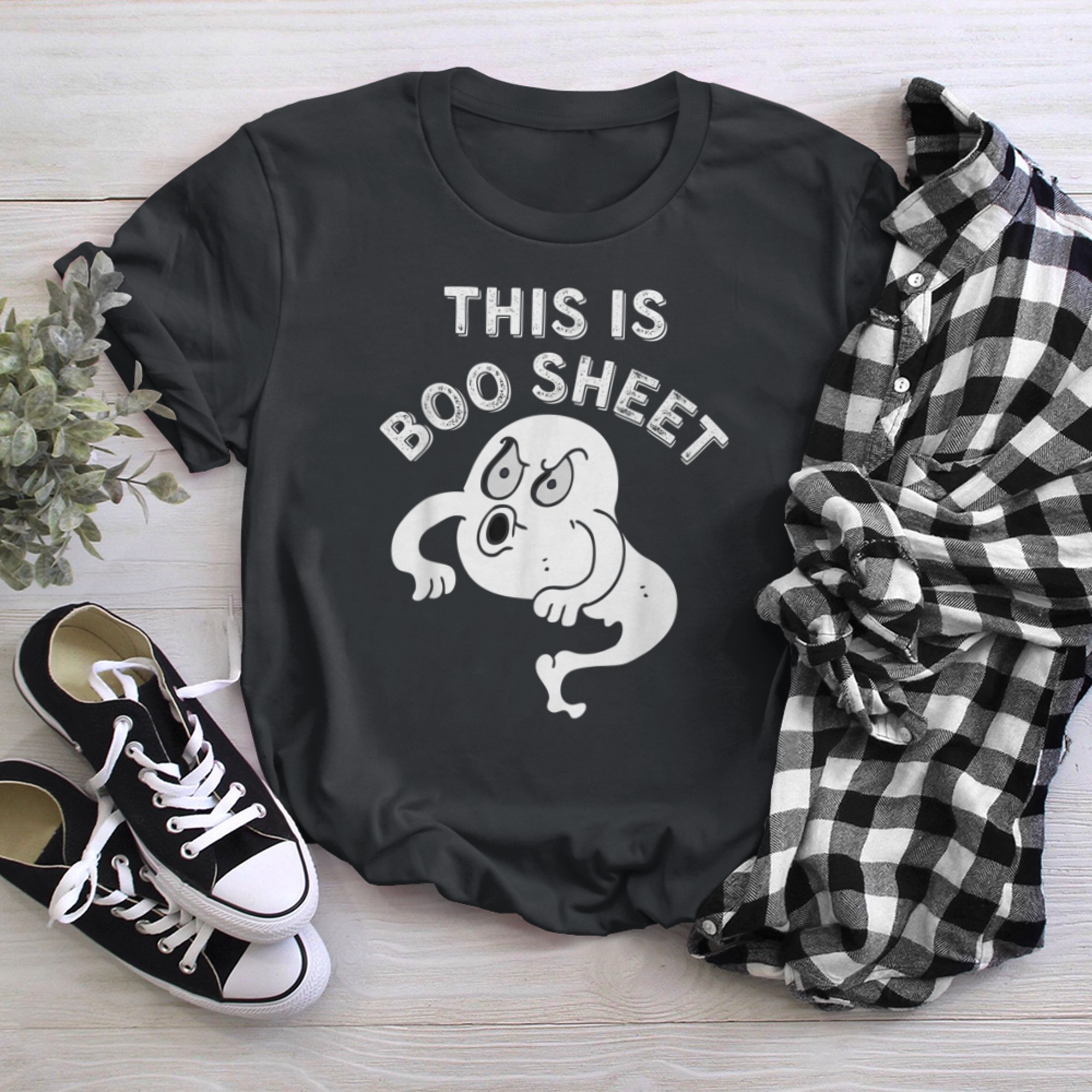 This Is Boo Sheet Ghost Retro Halloween Costume Men Women - 2023-09-12T162912.778 t-shirt black