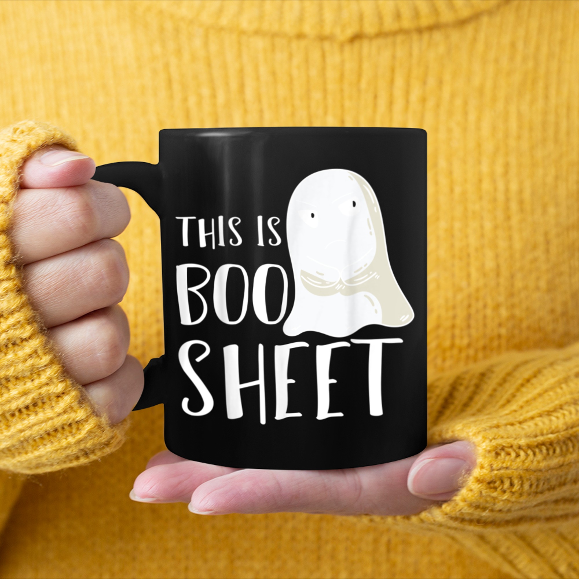 This Is Boo Sheet Ghost Retro Halloween Costume Men Women - 2023-09-12T162914.670 mug black