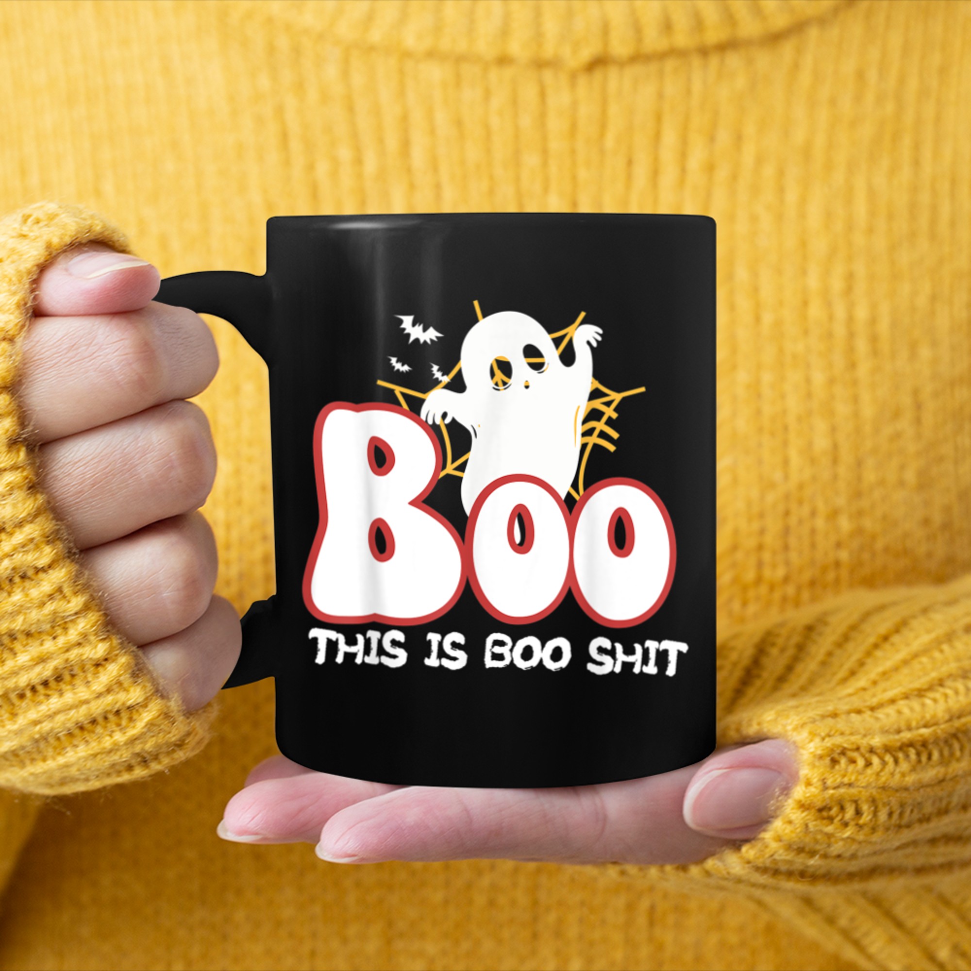 This Is Boo Sheet Ghost Retro Halloween Costume Men Women - 2023-09-12T162916.049 mug black