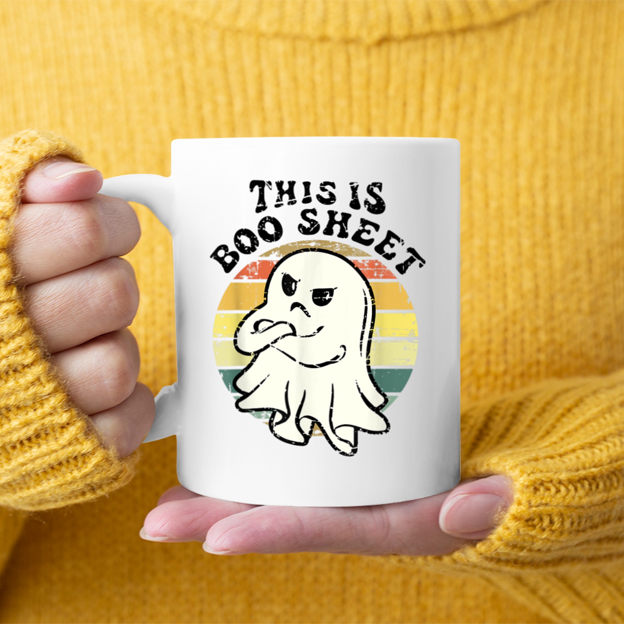 This Is Boo Sheet Halloween Funny mug white