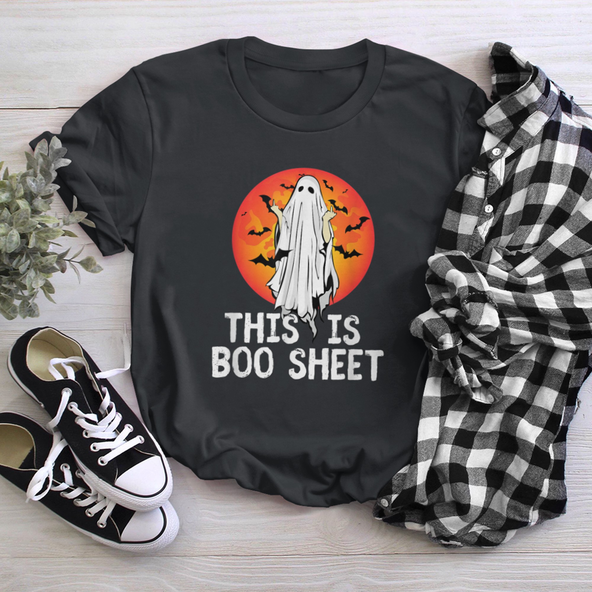 This is Boo Sheet Halloween Ghost Costume (1) t-shirt black