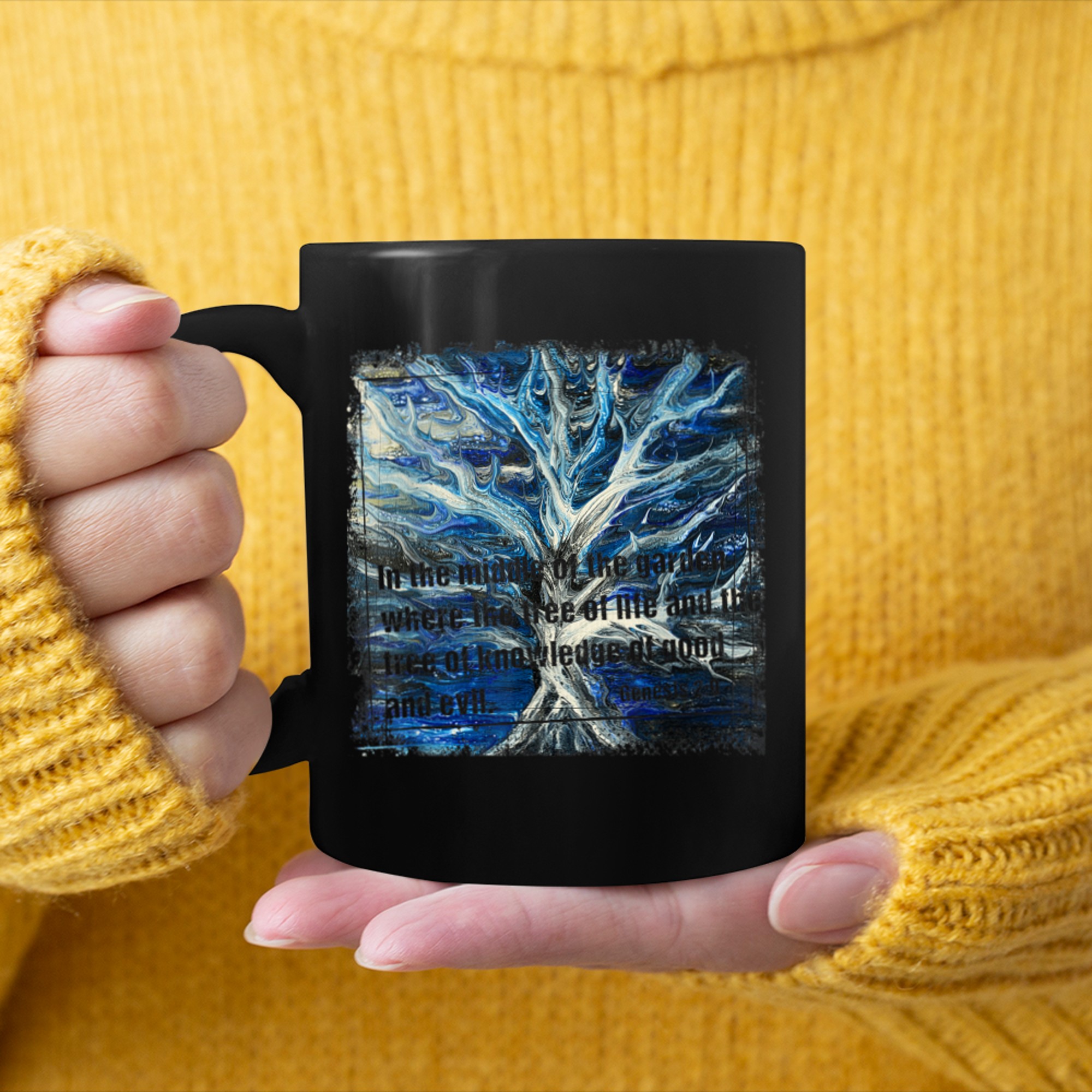 Christian Tree of Life Men Women Kids mug black