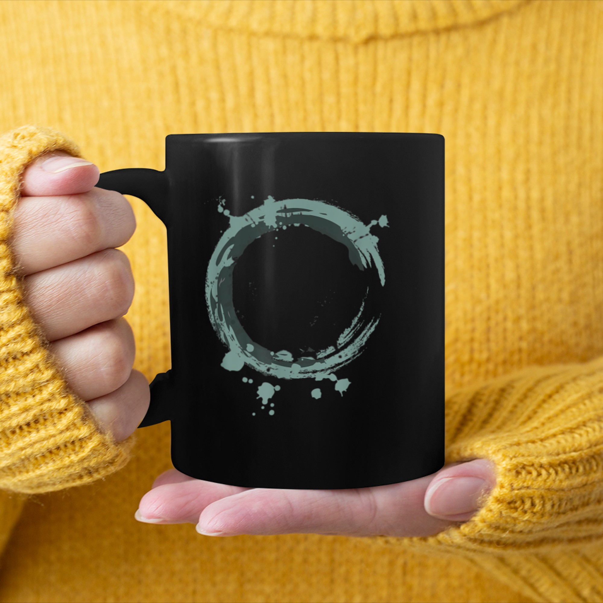 Enso Circle - Zen Circle - Buddhism Yoga Spiritual Karma mug black