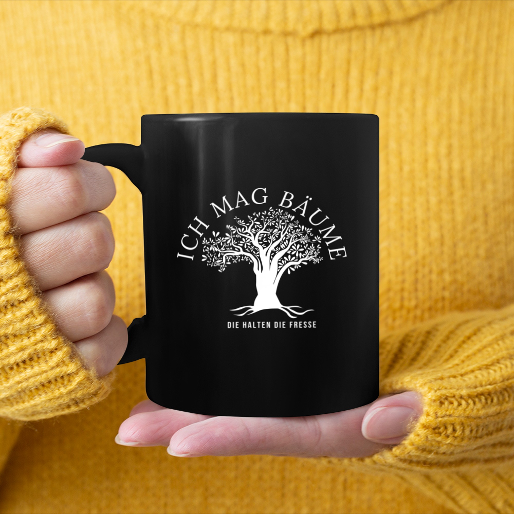 I like trees tree of life nature mug black