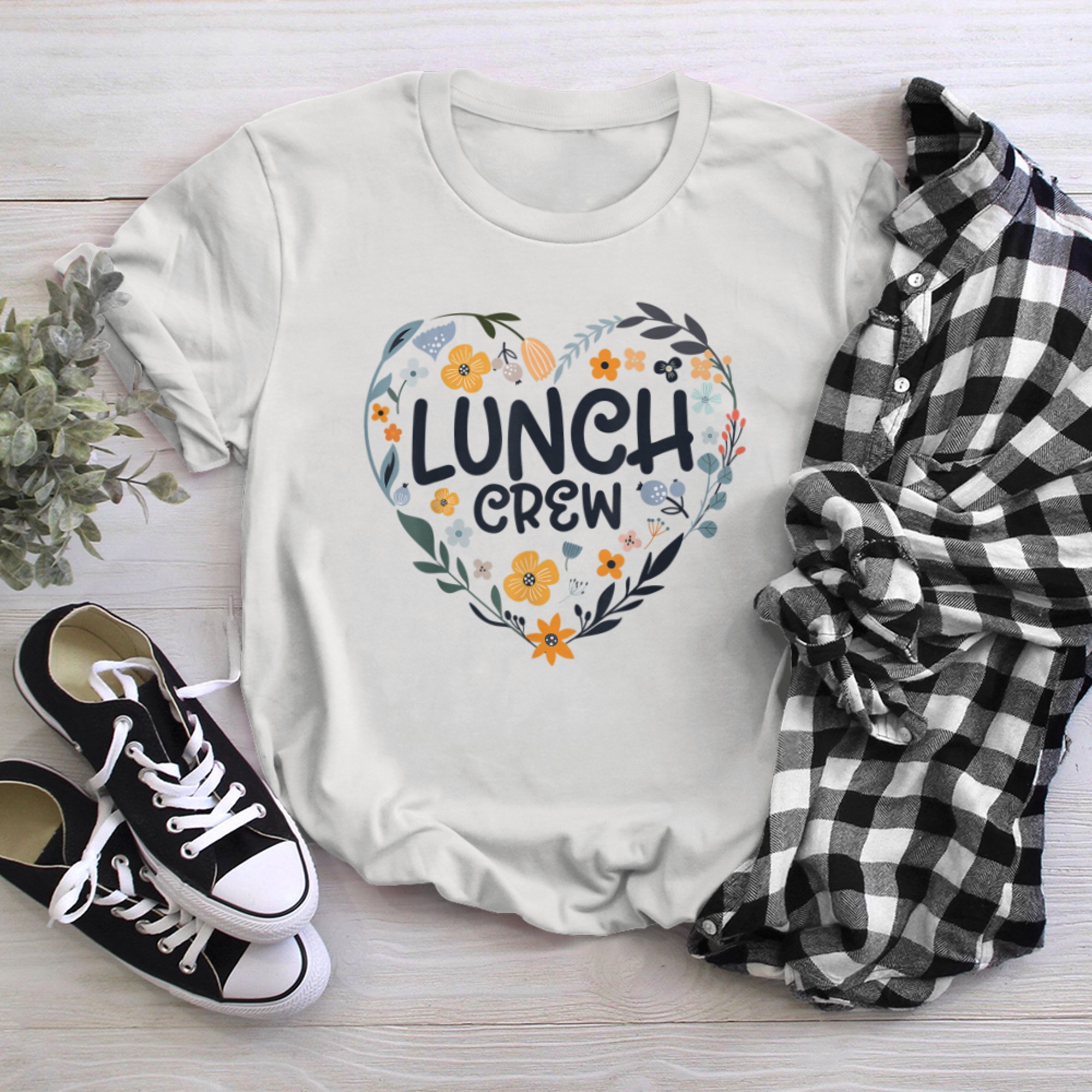 Lunch Crew Group Matching School Cafeteria Squad Spirit Day (16) t-shirt White