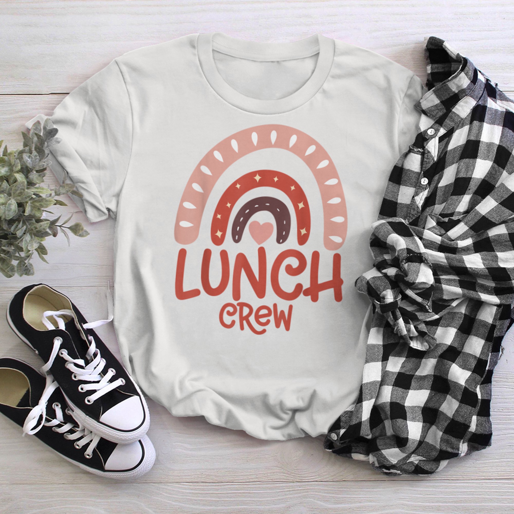 Lunch Crew Group Matching School Cafeteria Squad Spirit Day (6) t-shirt White