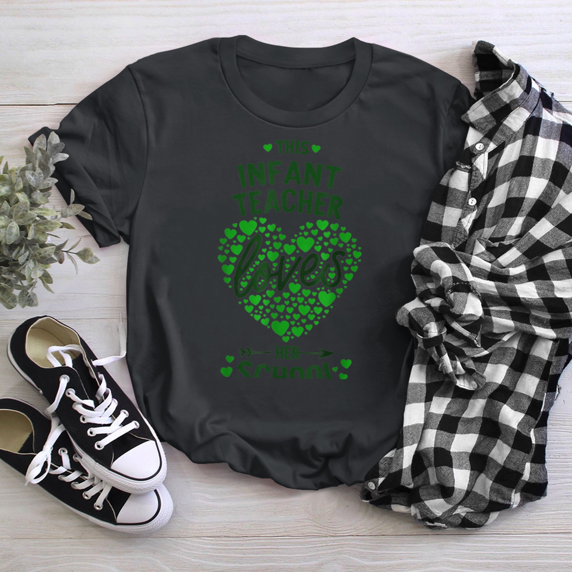 Infant Teacher Lucky To Be A Teacher St Patrick Day One Luck t-shirt black