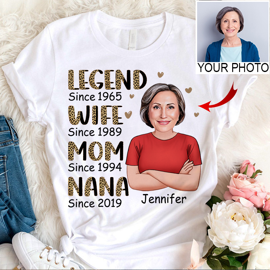 Legend Wife Mom Grandma Personalized Shirt, Mother's Day Gifts