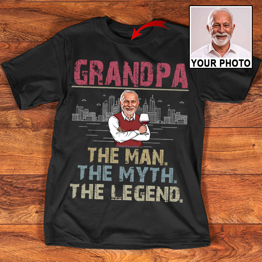 Grandpa The Man The Myth The Legend Shirt, Father's Day Gifts