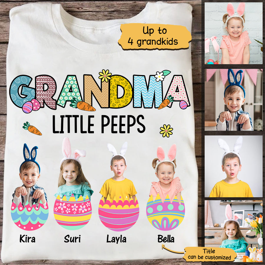 Grandma Little  Peeps Easter Shirt , Cute Easter Shirts for Grandma, Grandma Gifts, Easter Grandma Shirt