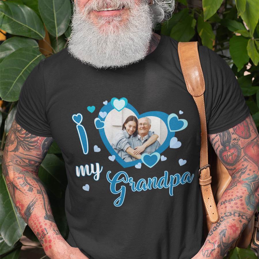 I Love My Grandpa  T-shirt, Father's Day Gift, T-Shirt For Grandpa , Gifts for Grandpa, Father's Day T-shirt