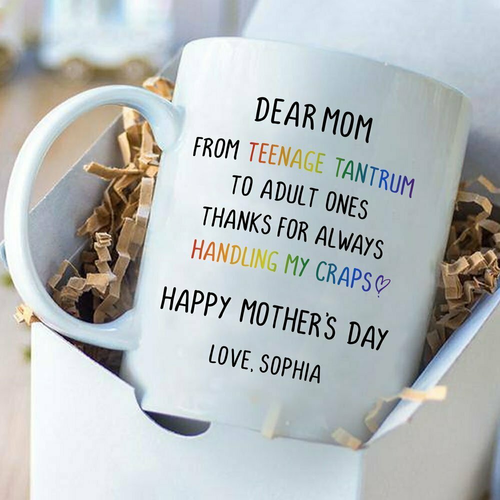 Thanks For Always Handling Mother's Day Mugs Personalized Gift For Mom