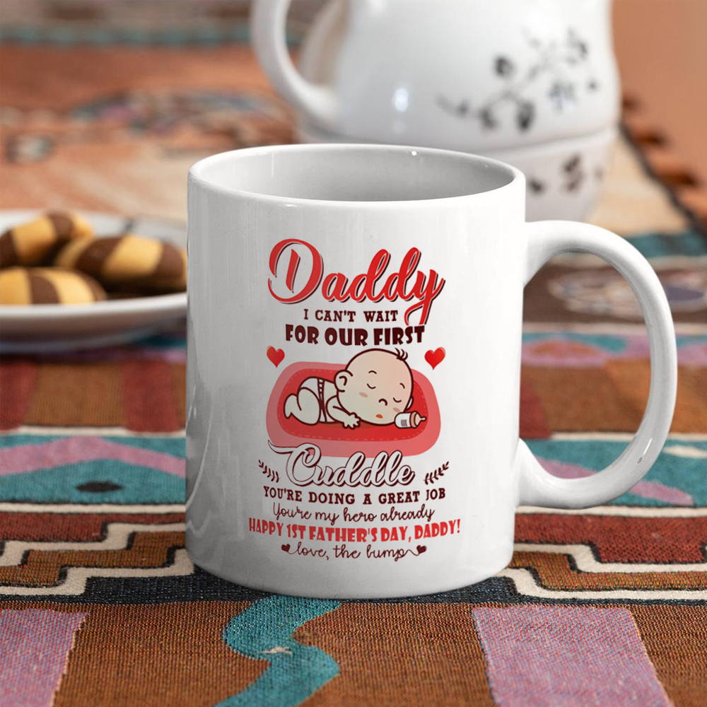 Happy Father's Day First Cuddle Mug Gift For New Dad