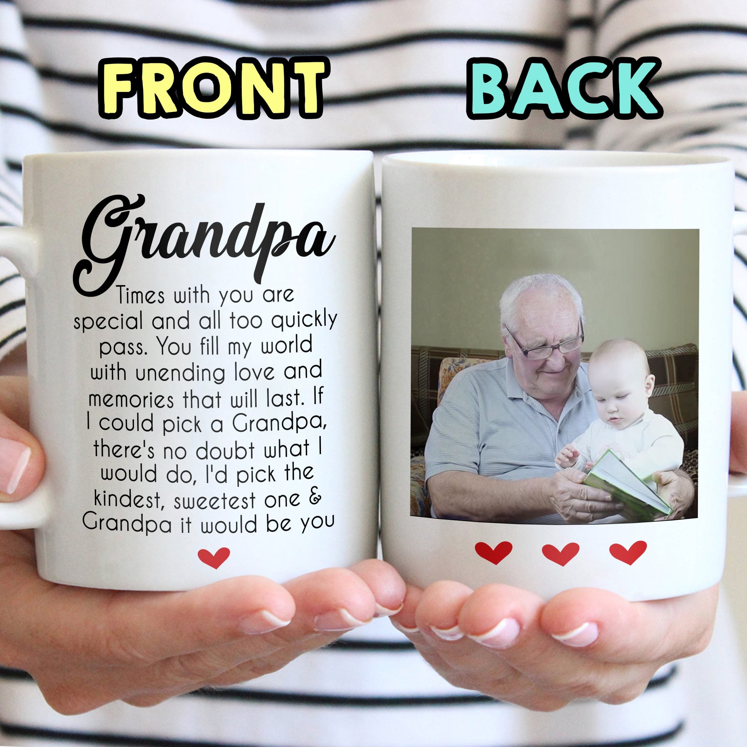 Personalized Touching Gift For Grandpa From Grandkids Mug