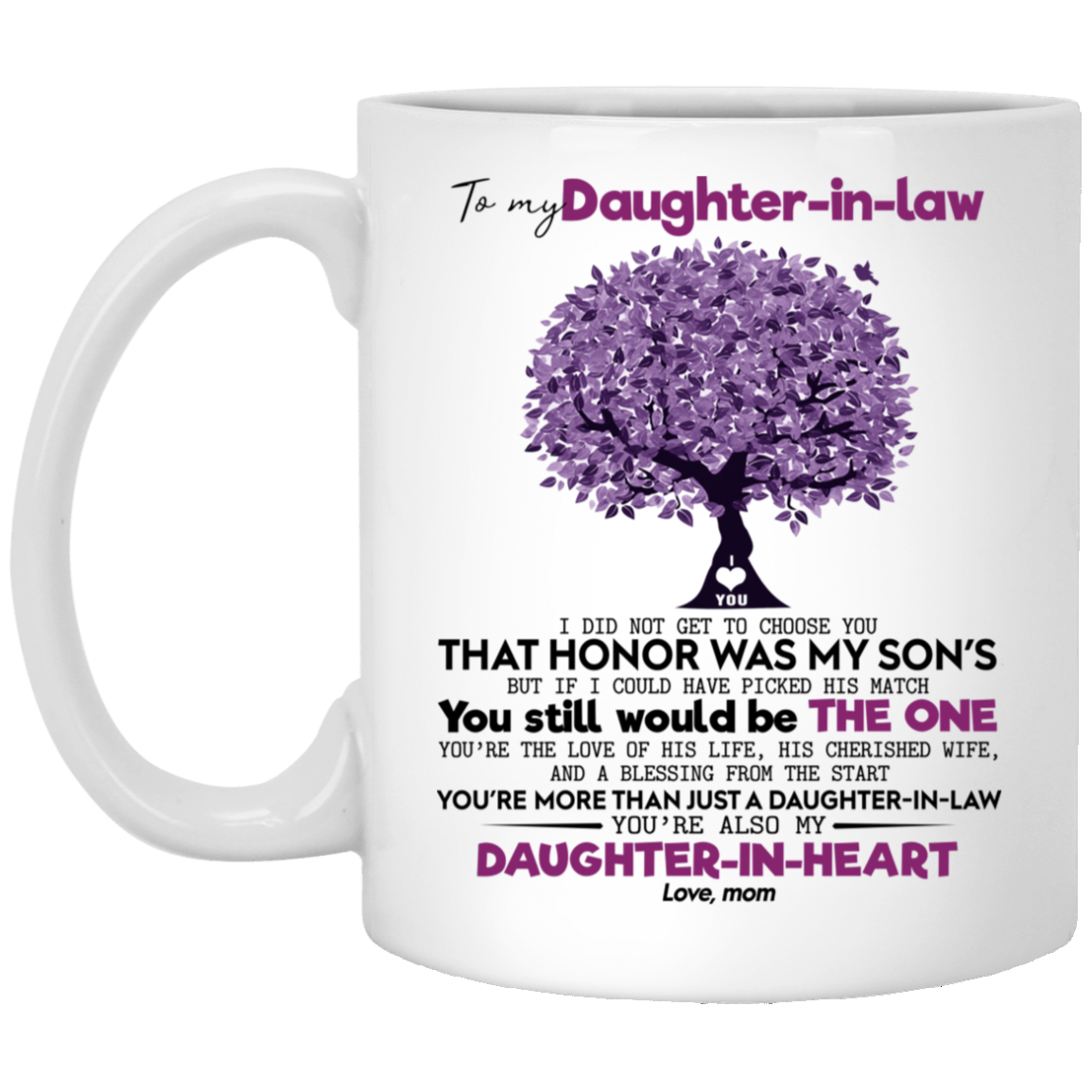 Mother day's Gift To My Daughter-in-law Gift White Mug