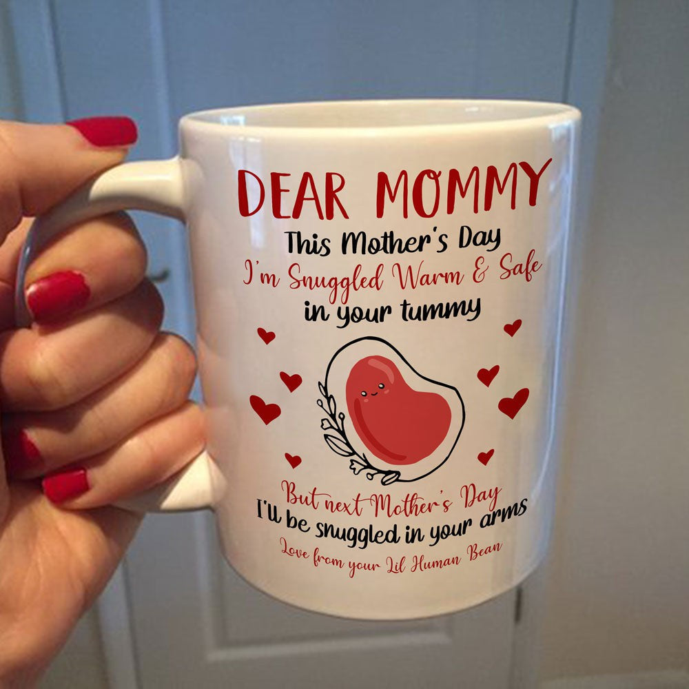 Mother's Day Gift For Mom To Be Snuggled Bean Mug