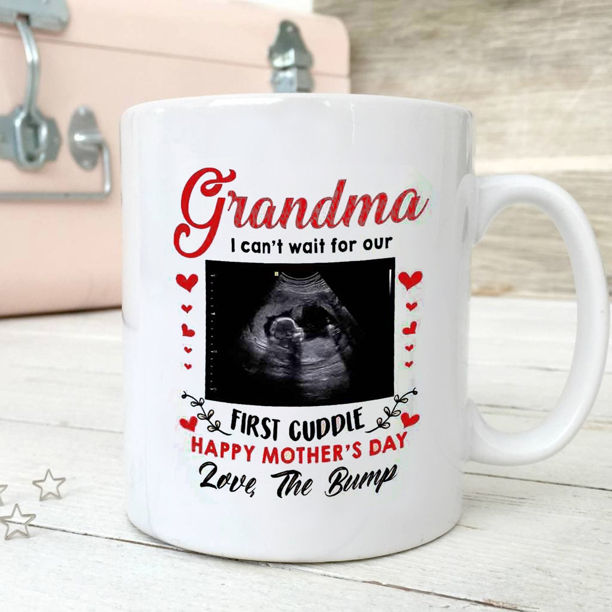 For Grandmother Happy Mother's Day From The Bump Personalized Mug