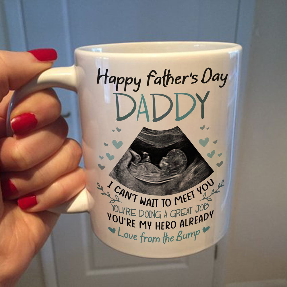 For Dad To Be You're My Hero Cute Personalized Father's Day Mug