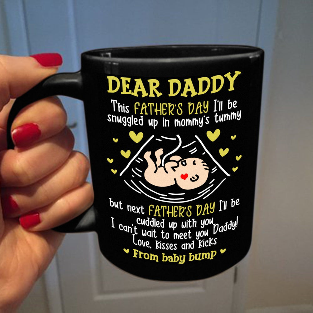 Dear Daddy Father's Day Mug Gift For Expecting Dad