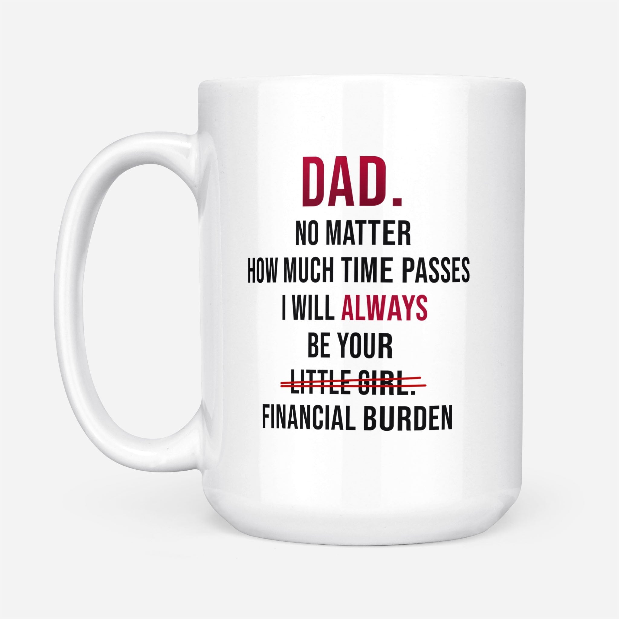 Always Be Your Little Girl Funny Mug Gift For Dad From Daughter