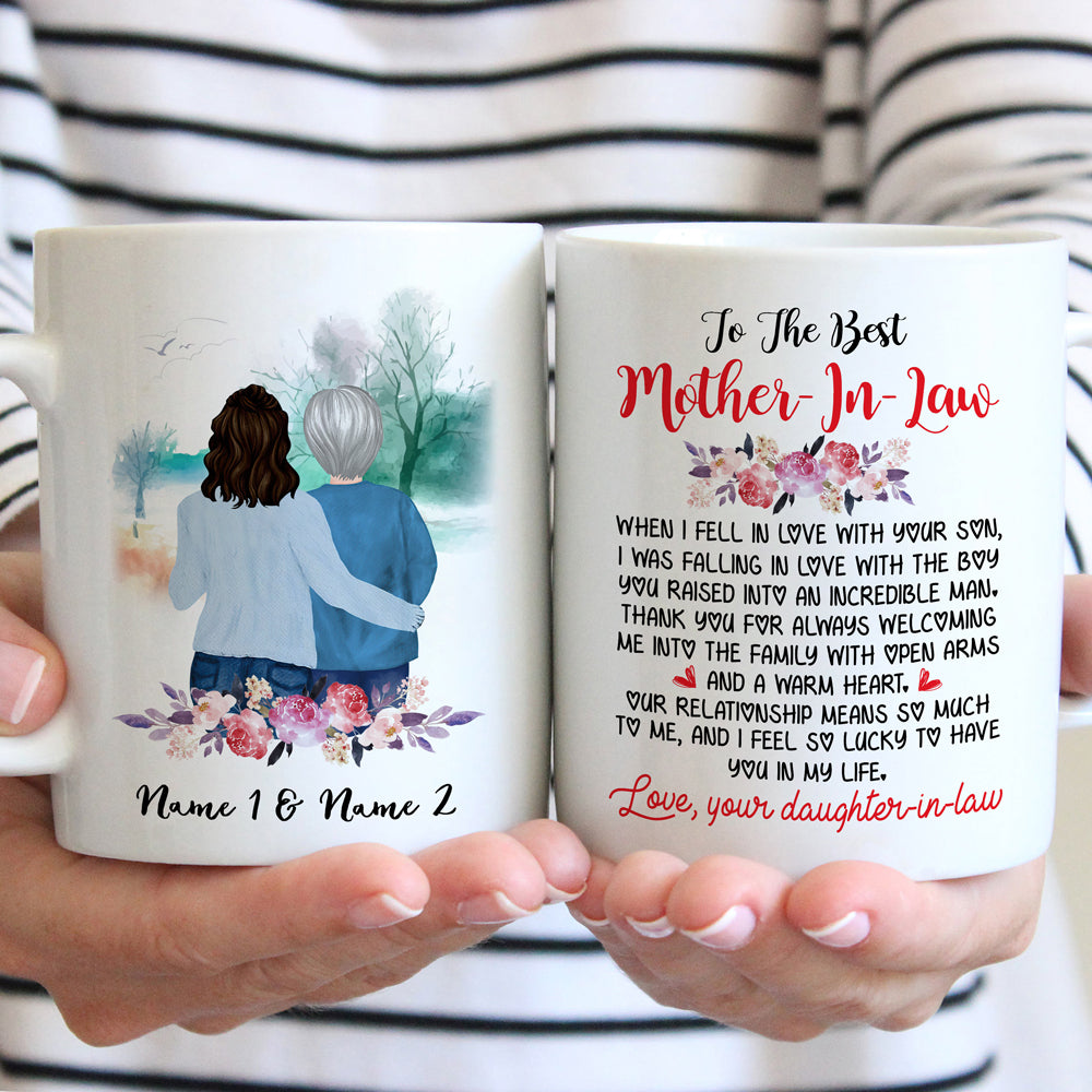 I Feel So Lucky Have You In My Life Mother In Law Personalized Mug