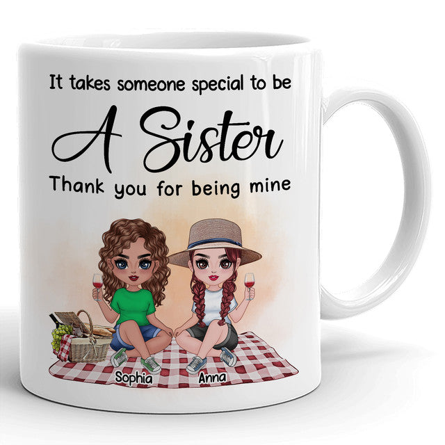 Bestfriend, Besties, A Big Sister Mug, Personalized Bestfriend Mug