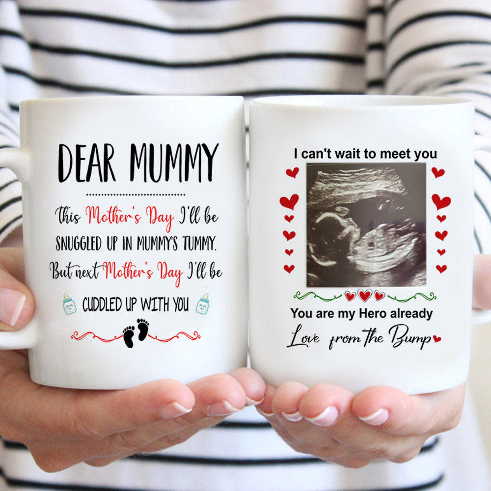 Mother's Day For Mum To Be Ultrasound Snuggled Personalized  Mug