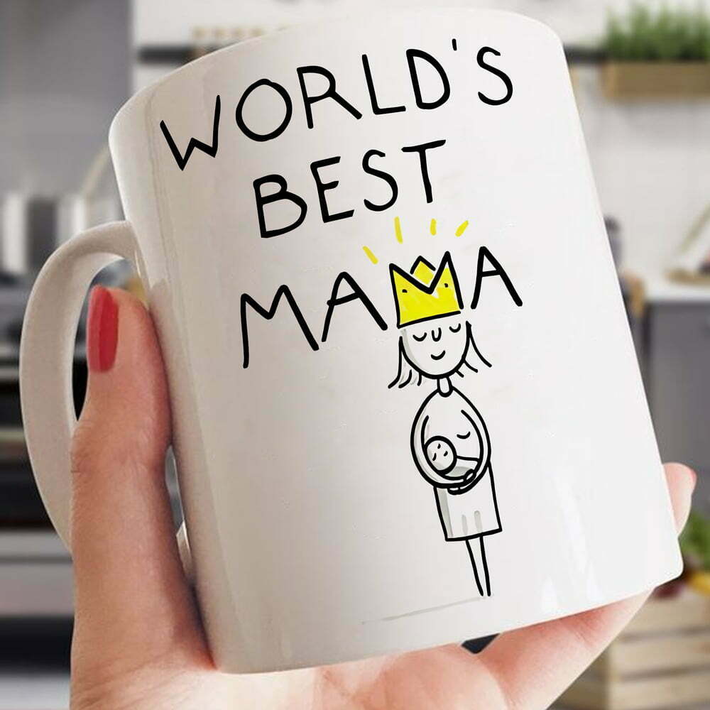 Expecting Mother New Mom World's Best Crowned Mama Mug