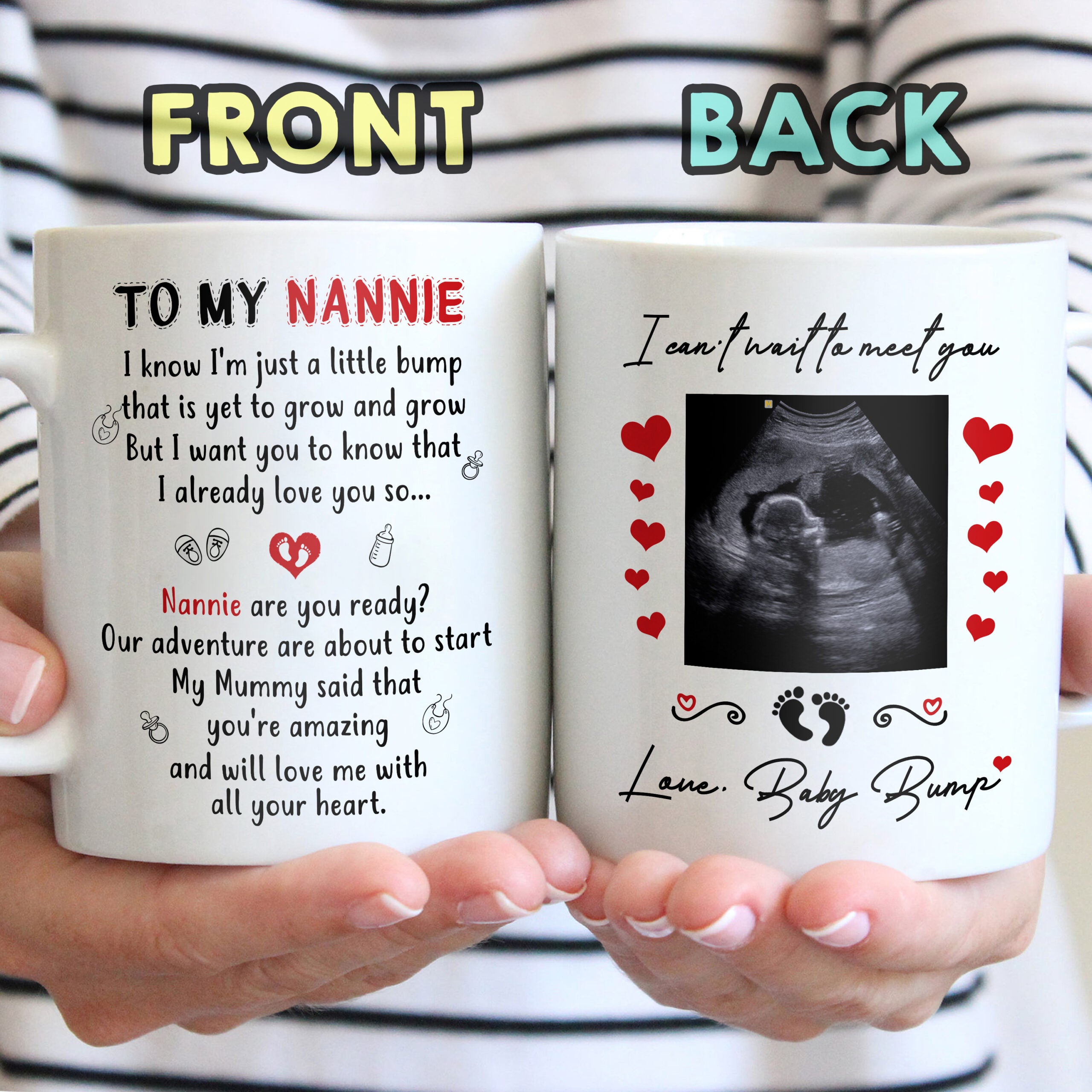 Personalized Image Our Adventure Mug Gift For Grandma To Be