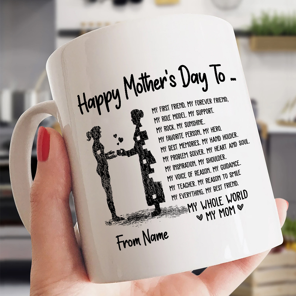 Personalized Happy Mother's Day To My Mom Mug From Daughter