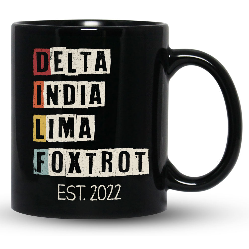 For Husband Dad DILF Nato Phonetic Alphabet Funny Personalized Mug