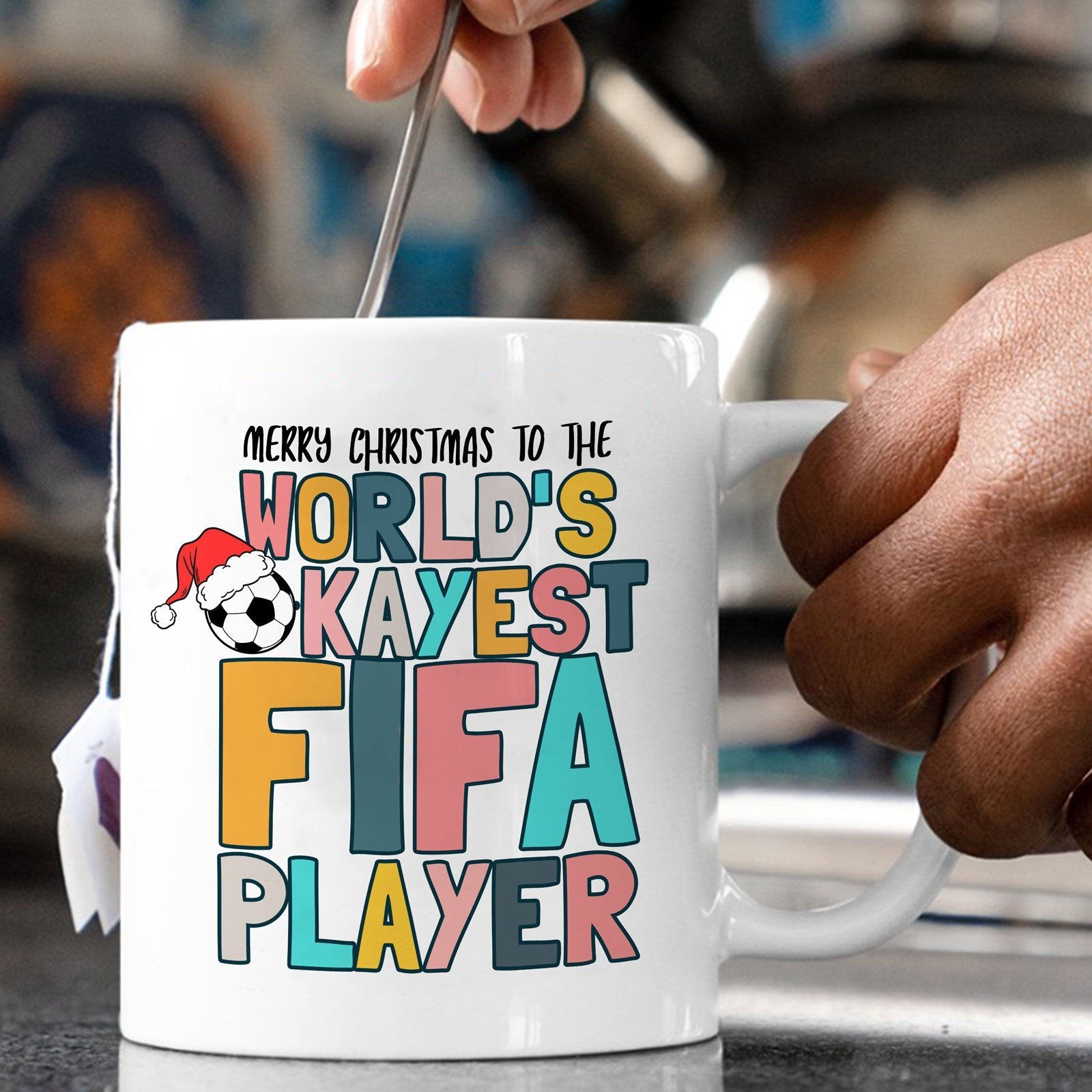 Gifts for Husband, World's Okayest Fifa Player Mug