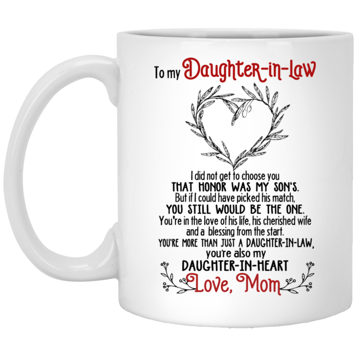 Gift For Daughter In Law Meaningful Mug