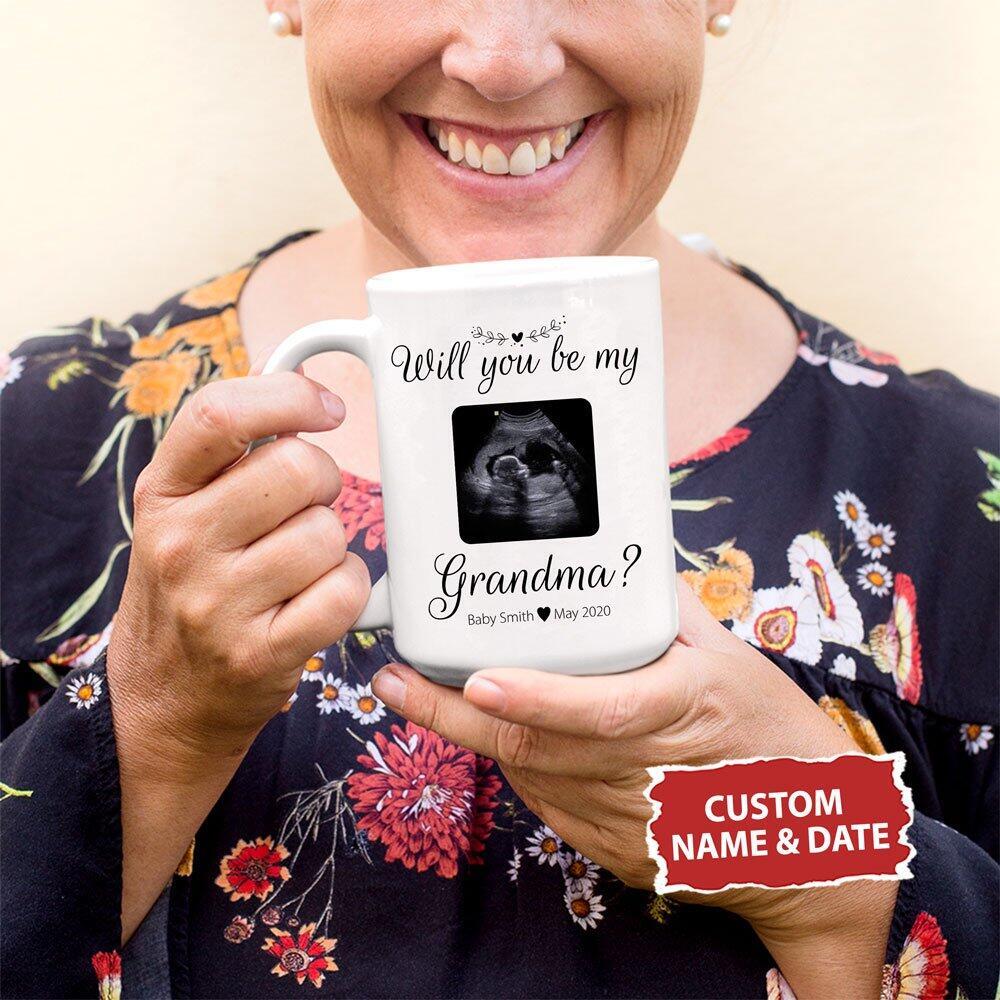 Personalized Will You Be My Grandma Bump Mug