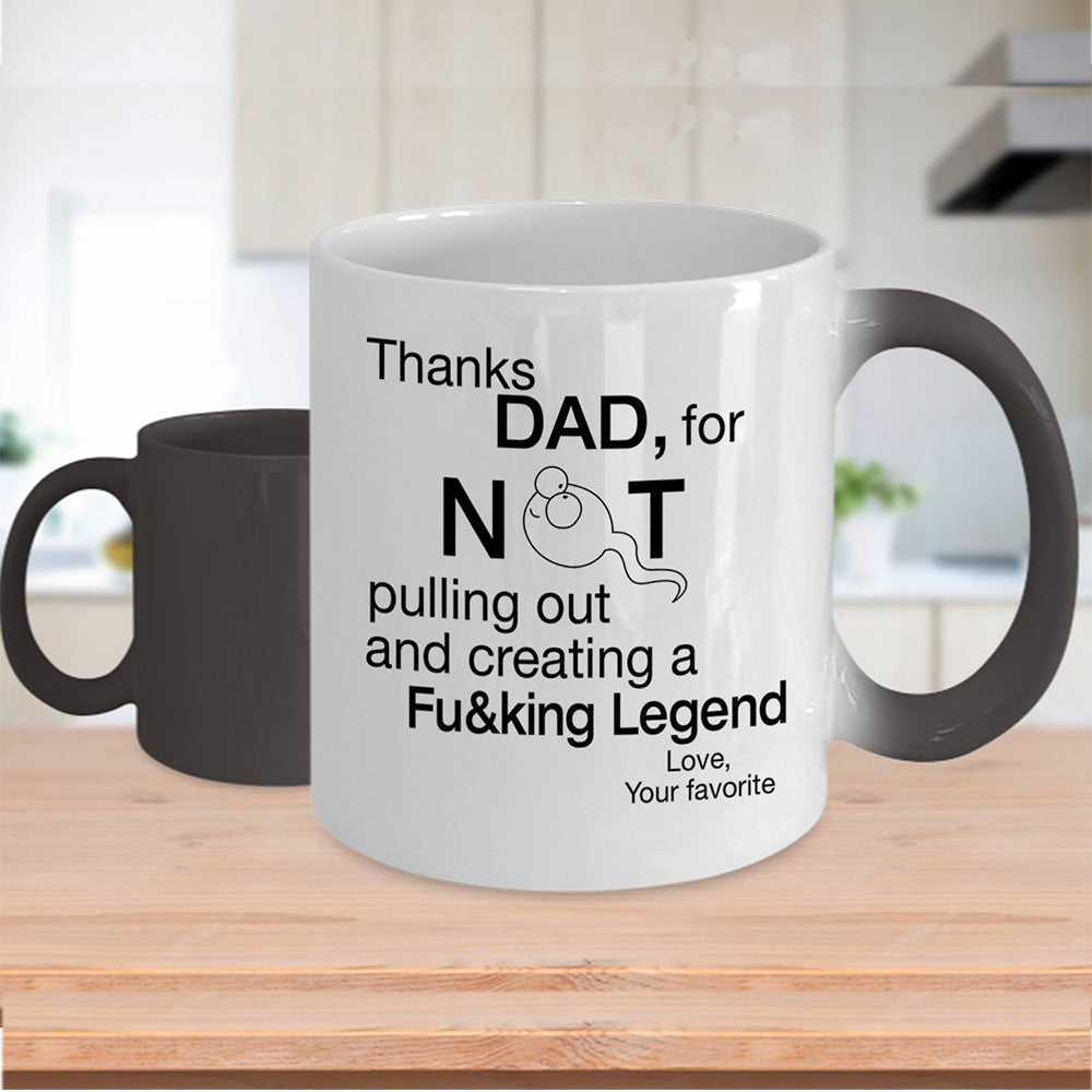 Thanks For Not Pulling Out Mugs Gift For Dad