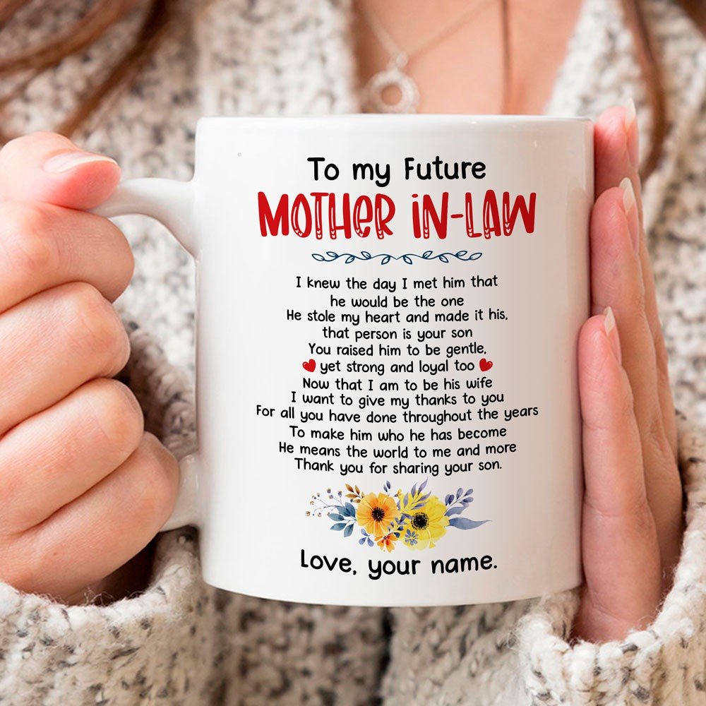 Personalized Gift For Future Mother-In-Law Thank You Mug