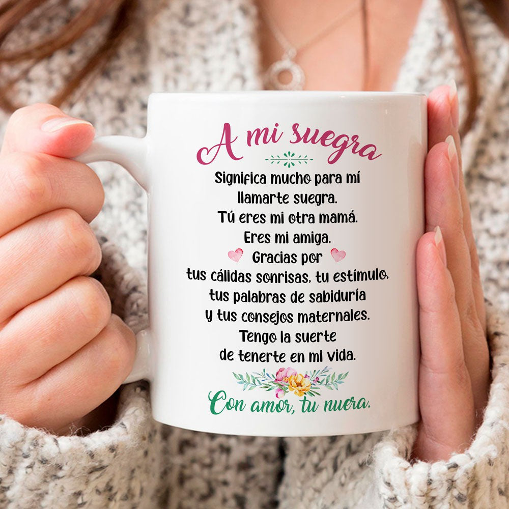 Gift For Mother-In-Law Spanish A Mi Suegra Mug