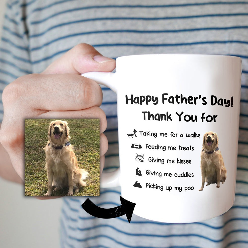 Dog Dad Father's Day Thanks All The Things You Do Personalized Mug