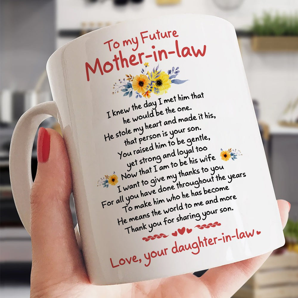 Gift For Future Mother-in-law Thank you Mug